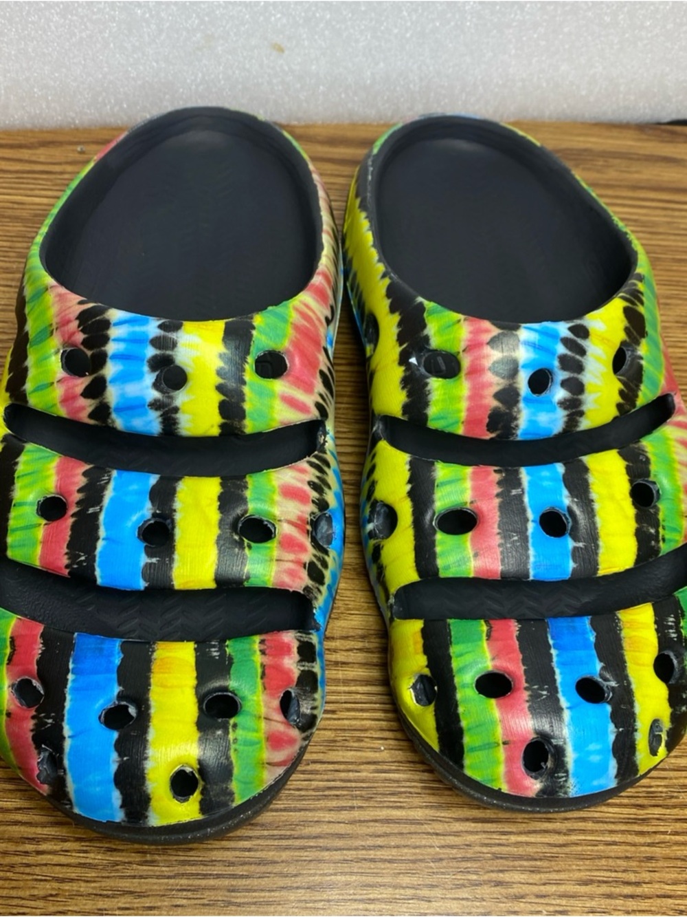 Keen Shoe Yogui Mule Sport Comfort Sandals Tye Dye Hippie Rainbow Men's Size 11